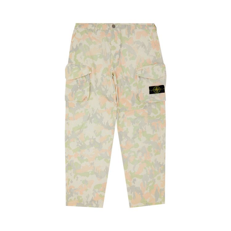 Supreme X Stone Island Reactive Ice Camo Ripstop Cargo Pant 'tan'