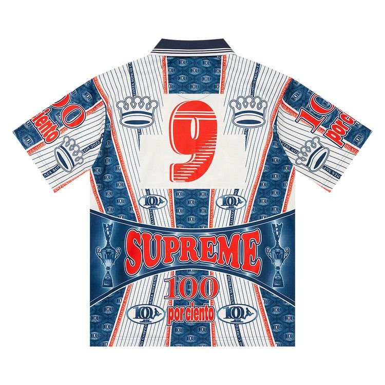 ウェア supreme Por Ciento Soccer Jersey Supreme Por Ciento Soccer Jersey Navy Men's - FW22 - US