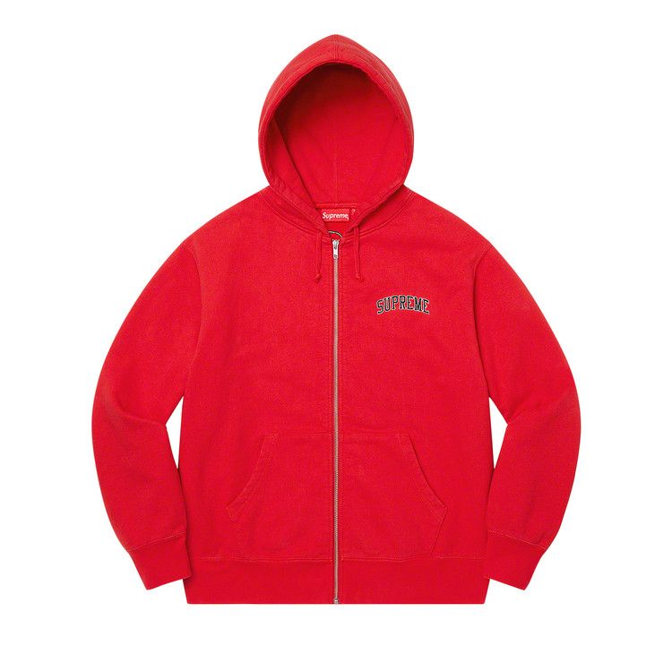 Buy Supreme Doughboy Zip Up Hooded Sweatshirt 'Red