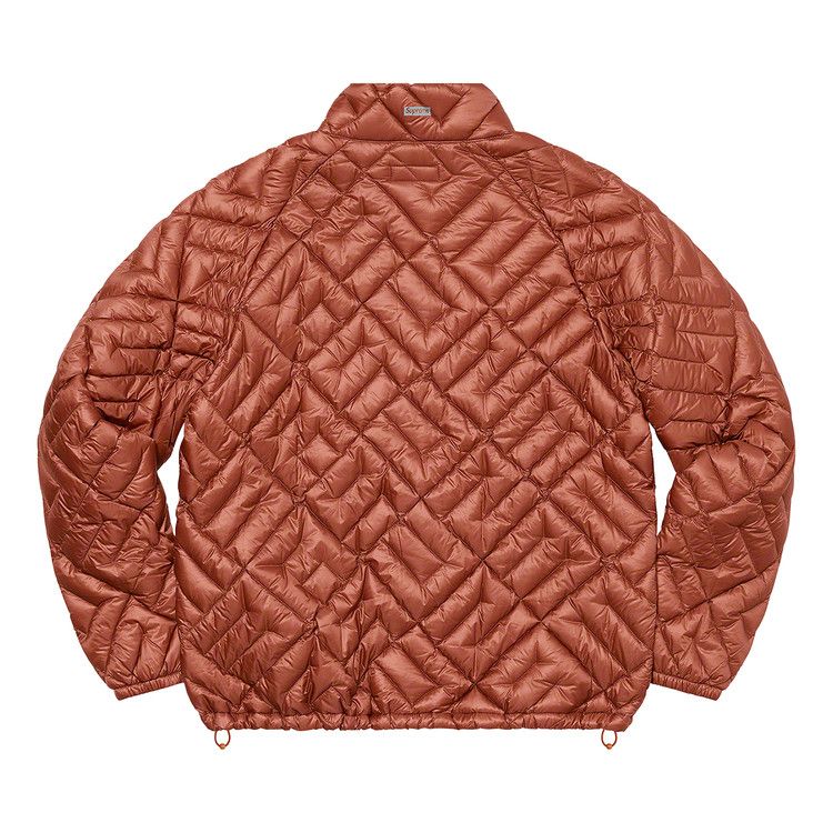 Buy Supreme Spellout Quilted Lightweight Down Jacket 'Rust