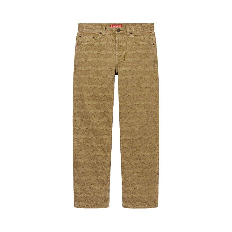 Buy Supreme Fat Tip Jacquard Regular Jean 'Olive' - SS22P45 OLIVE | GOAT