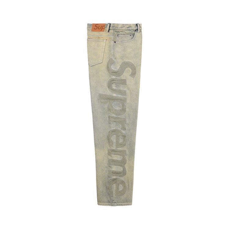 Buy Supreme Inset Logo Jean 'Dirty' - SS22P8 DIRTY | GOAT