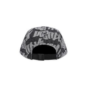 Buy Supreme Fat Tip Jacquard Denim Camp Cap 'Black' - SS22H59
