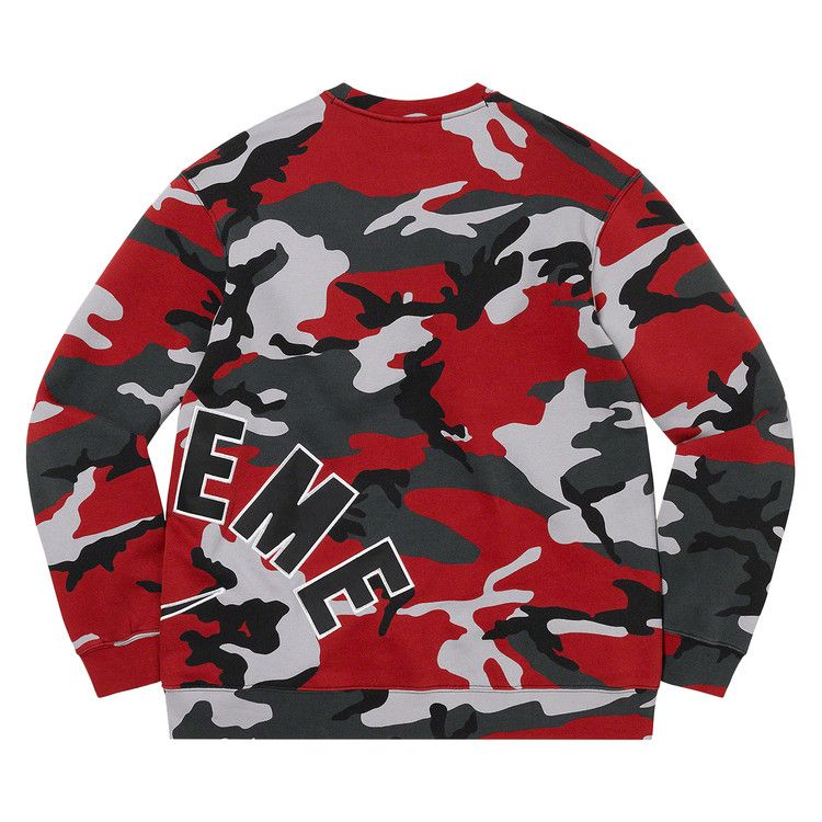 Supreme X Nike Arc Crewneck 'red Camo'
