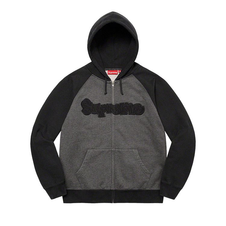 Buy Supreme Gonz Appliqué Zip Up Hooded Sweatshirt 'Black