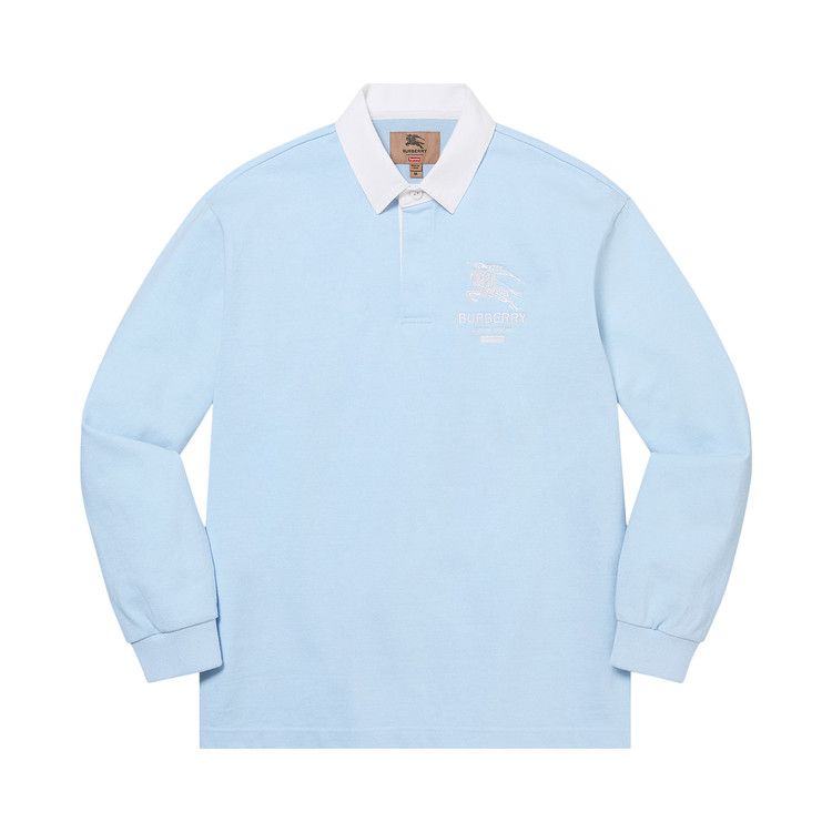supreme rugby shirt ラグビー　ブルー Supreme Burberry Rugby Pale Blue Men's - SS22 - US