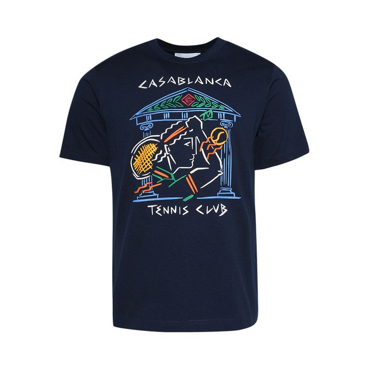 Buy Casablanca Crayon Temple Tennis Club Screen Printed T
