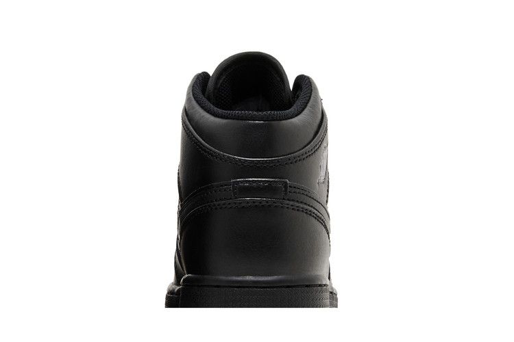 Air Jordan 1 Mid Gs Triple Black 2022