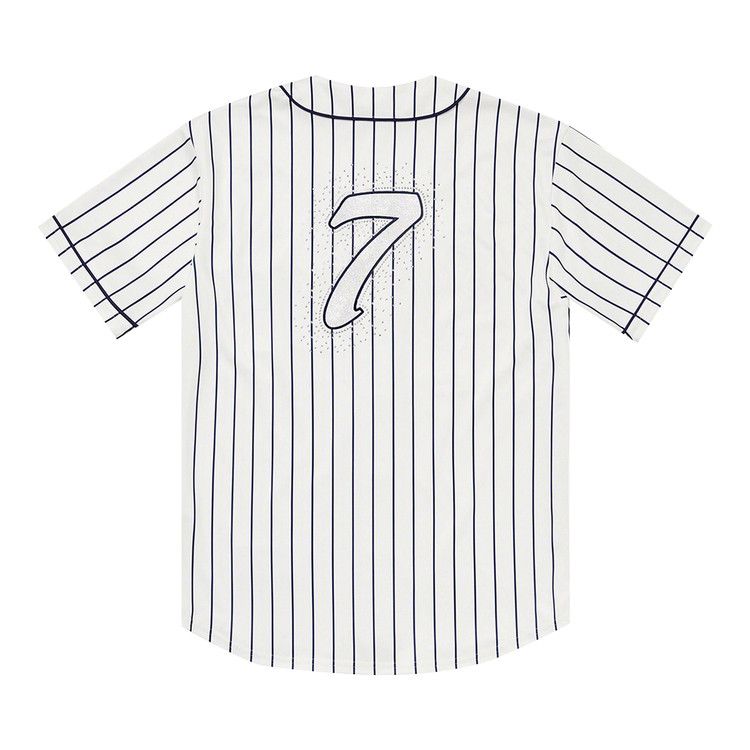 Buy Supreme Rhinestone Baseball Jersey 'Pinstripe' - SS20KN62