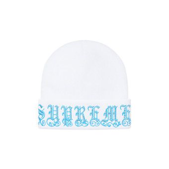 Buy Supreme Old English Rhinestone Beanie 'White' - SS21BN24 WHITE