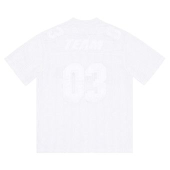 Buy Supreme Mesh Stripe Football Jersey 'White' - SS21KN43 WHITE