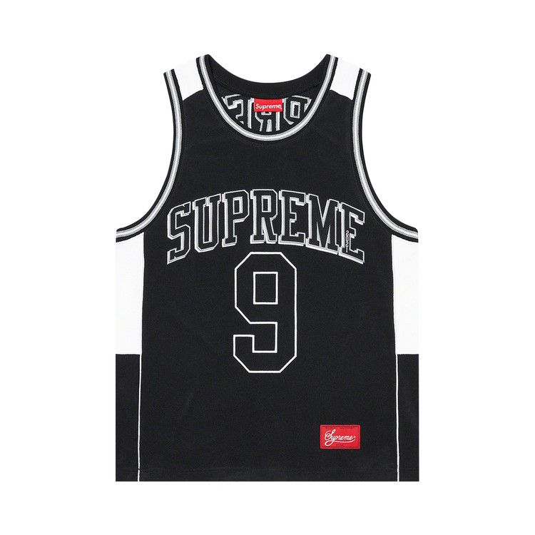 Buy Supreme Terry Basketball Jersey 'Black' - SS21KN79 BLACK | GOAT