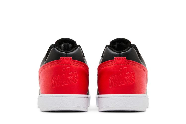 Nike ebernon low black red best sale