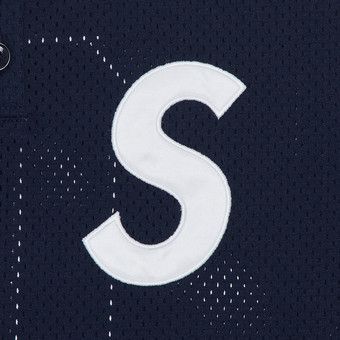 Buy Supreme S Logo Baseball Henley 'Navy' - FW24KN27 NAVY | GOAT