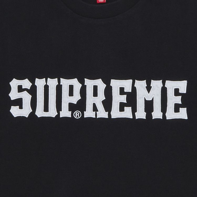 Buy Supreme Twill Appliqué Short-Sleeve Top 'Black