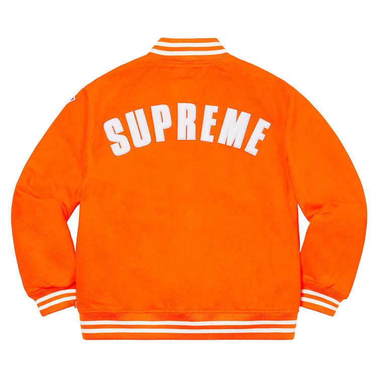 Buy Supreme x New Era x MLB Varsity Jacket 'Orange' - SS20J15