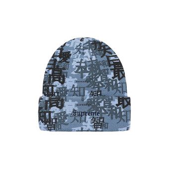 Buy Supreme Kanji Camo Beanie 'Blue' - FW21BN55 BLUE | GOAT