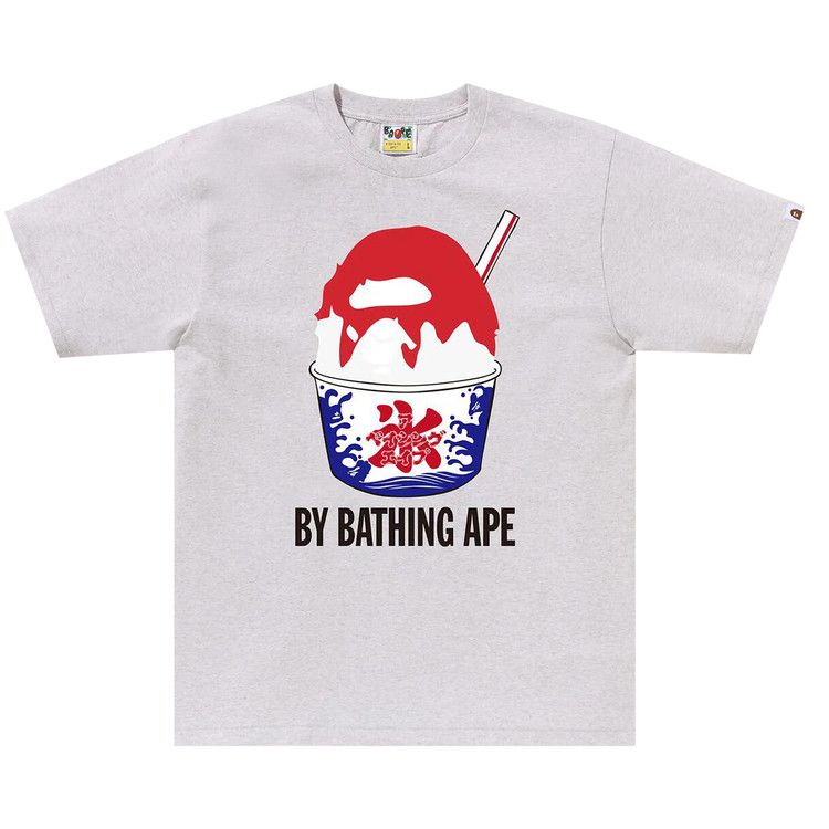 Buy BAPE Shave Ice By Bathing Ape Tee 'Grey' - 1K72 110 014 GREY