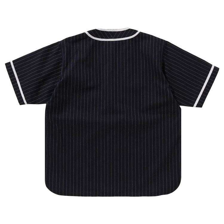 Buy BAPE A Bathing Ape Baseball Shirt 'Navy' - 1K80 132 001