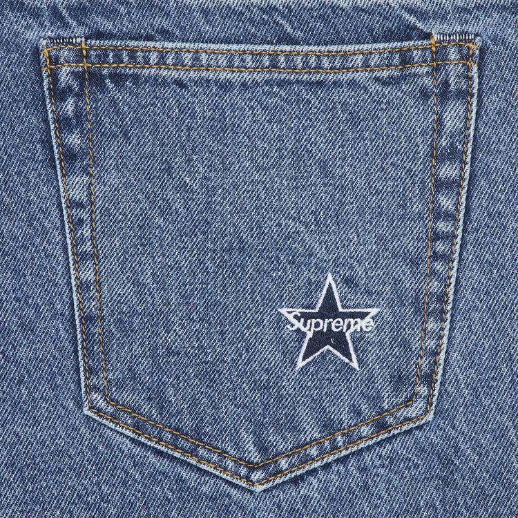 Supreme hotsell “Star Logo” Faded Denim Jeans (Black)