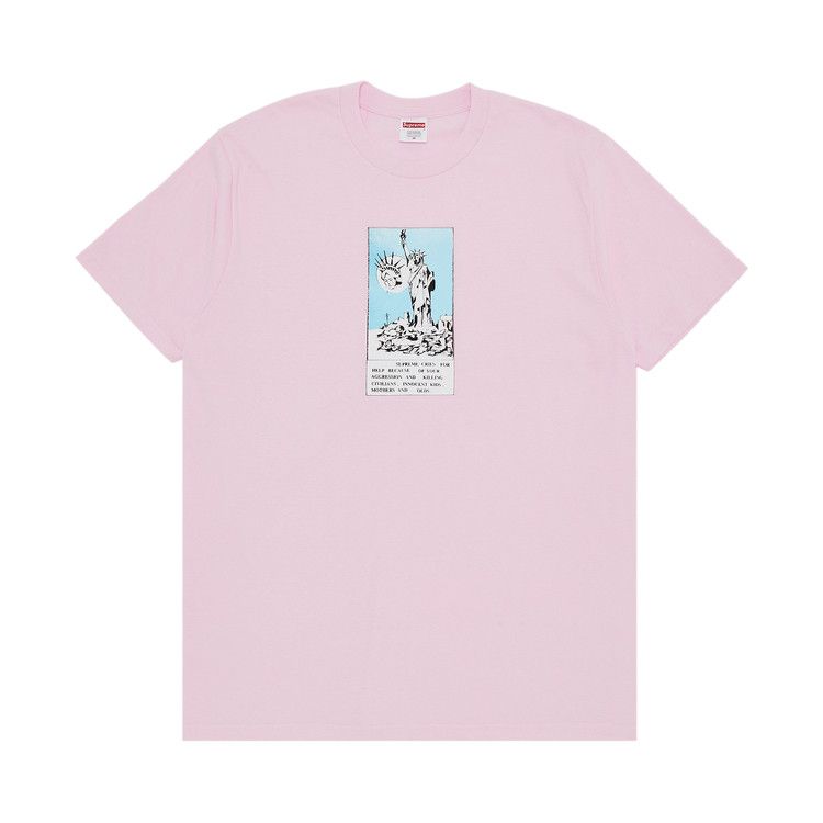 Buy Supreme Liberty Tee 'Light Pink' - FW24T22 LIGHT PINK | GOAT