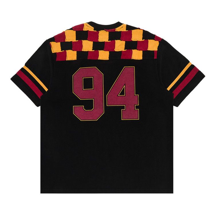 Buy Supreme Patchwork Yoke Football Top 'Black' - FW24KN33