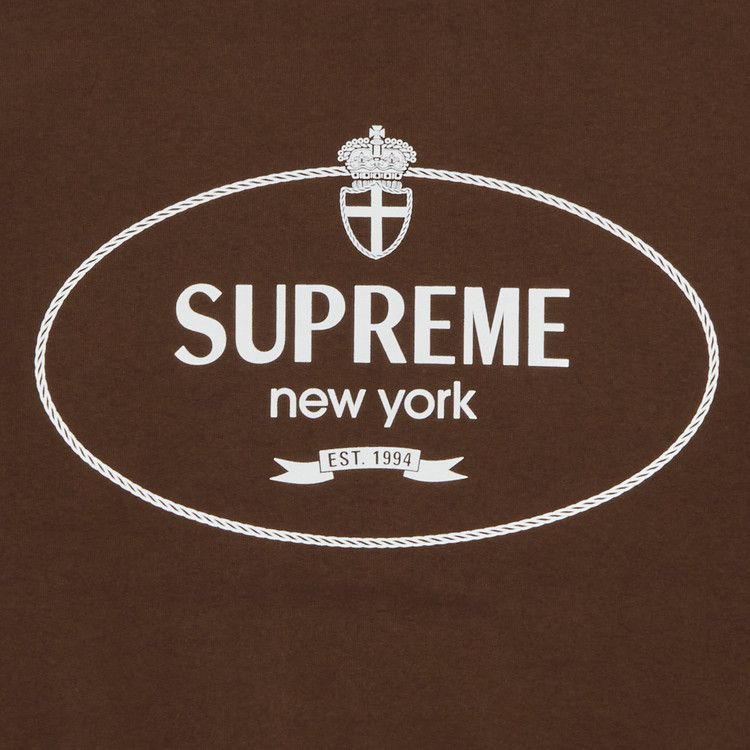 Buy Supreme Crest Crewneck 'Brown' - FW24SW77 BROWN | GOAT