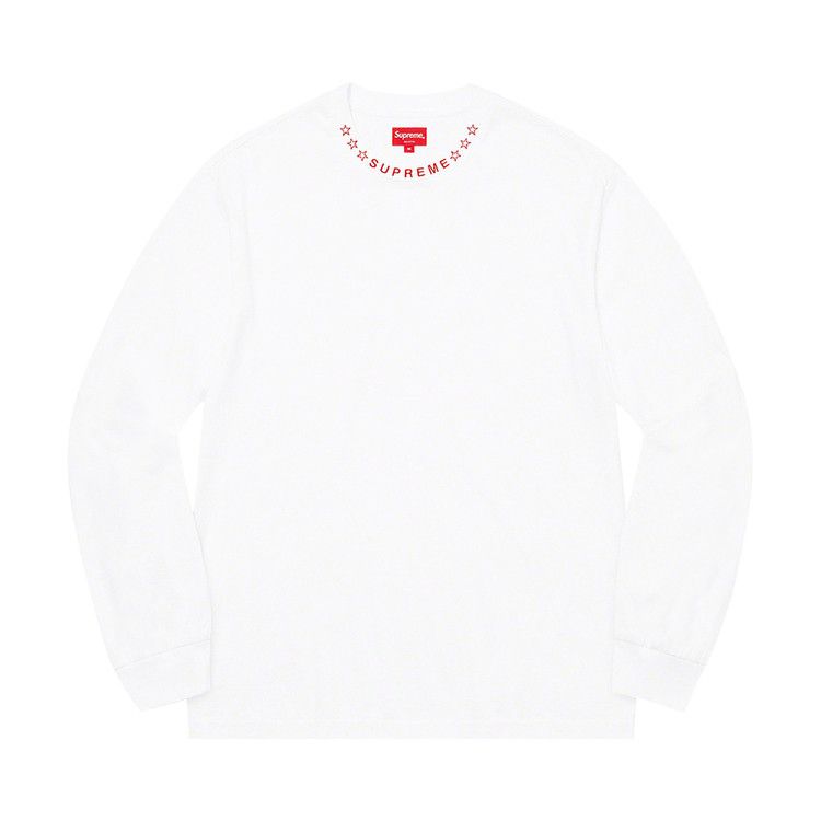 Buy Supreme Stars Collar Long-Sleeve Top 'White' - FW21KN81 WHITE