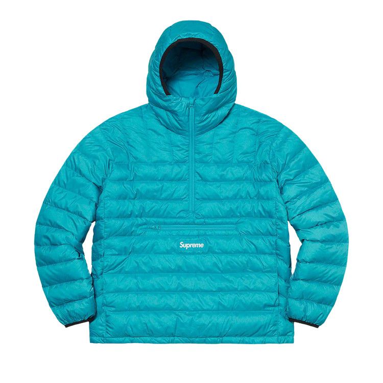 Buy Supreme Micro Down Half Zip Hooded Pullover 'Teal' - FW21J37 TEAL | GOAT