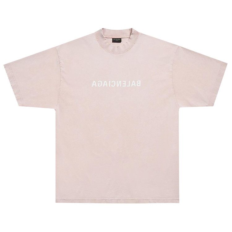Buy Balenciaga Medium Fit T-Shirt 'Light Pink/White