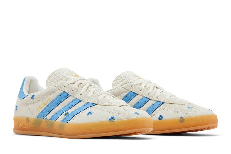 Adidas Wmns Gazelle Indoor 'light Blue Floral Embroidery'