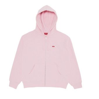 Buy Supreme Small Box Zip Up Hooded Sweatshirt 'Light Pink