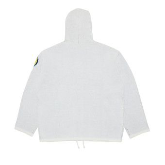 【Supreme】Accent Brushed Zip Up Hooded Sweater★White★24FW Supreme Accent Brushed Zip Up Hooded Sweater - POIZON