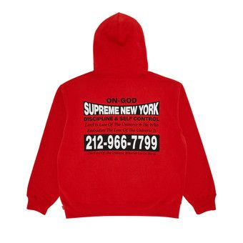Buy Supreme On God Hooded Sweatshirt 'Burnt Red' - FW24SW59
