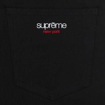 Buy Supreme Rigid Baggy Selvedge Jean 'Black' - FW24P26 BLACK | GOAT