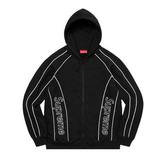 Supreme Hooded Zip Up Thermal black 黒 Supreme Arc Thermal Lined Zip Up Hooded Sweatshirt (FW24) - $198