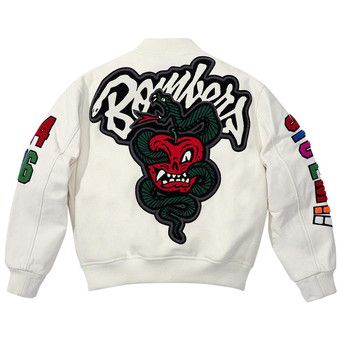 Buy Supreme x WTAPS Varsity Jacket 'White' - FW21J119 WHITE | GOAT