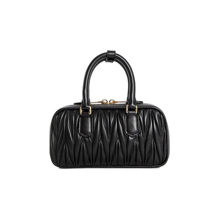Miu Miu｜ (5BP088 N88 F0002) Black Arcadie Matelassé Nappa Leather Mini-bag | Miu Miu