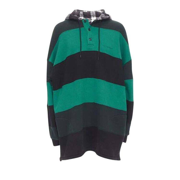 Balenciaga Patchwork Hoodie Black/Green