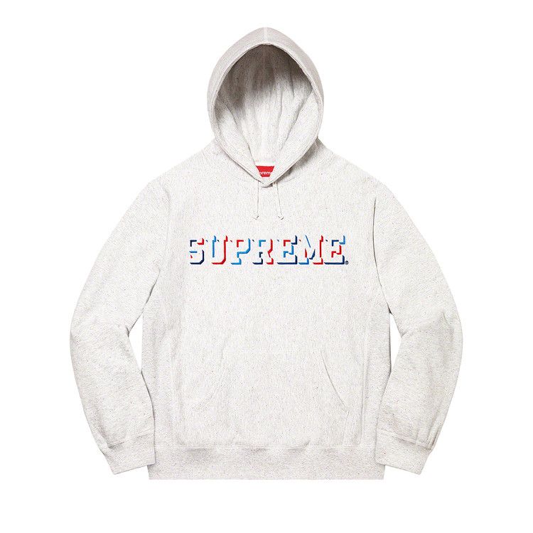 Supreme Drop Shadow Hoodie Heather Multi