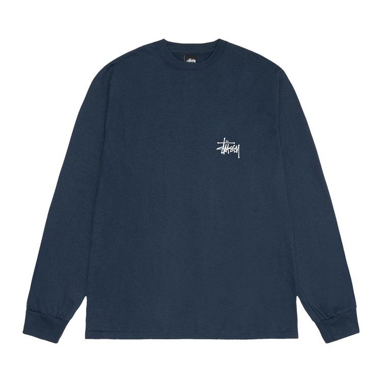 Stussy Basic Long-Sleeve T-Shirt Navy