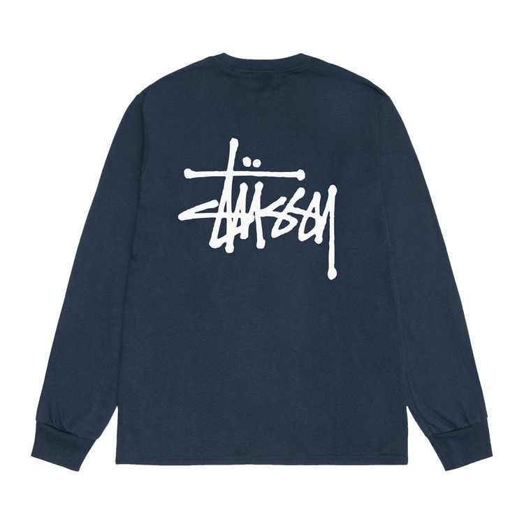 Stussy Basic Long-Sleeve T-Shirt Navy