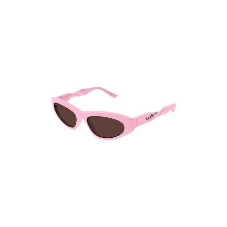 Balenciaga Cat Eye Sunglasses Pink/Brown