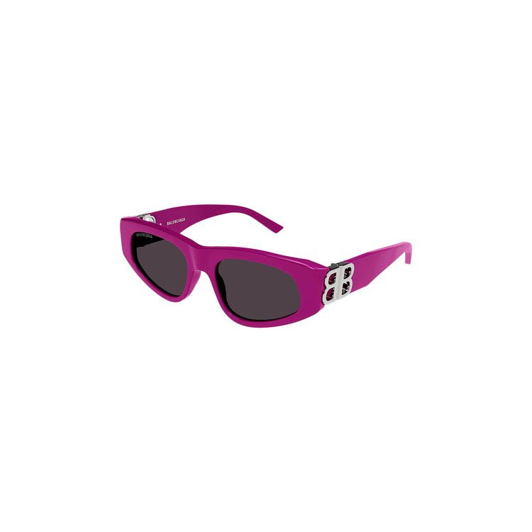 Balenciaga Cat Eye Sunglasses Fuchsia/Silver/Grey