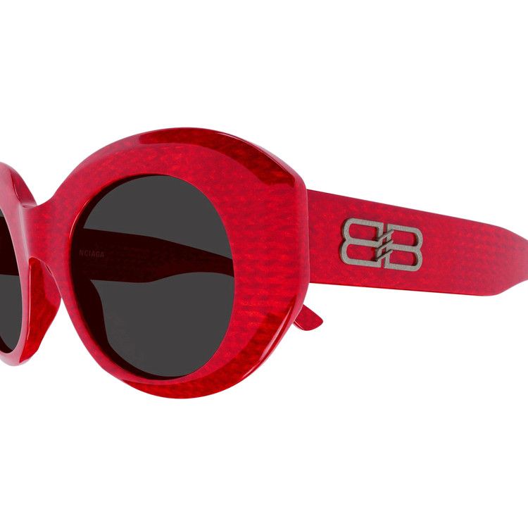 Balenciaga Cat Eye Sunglasses Red/Grey