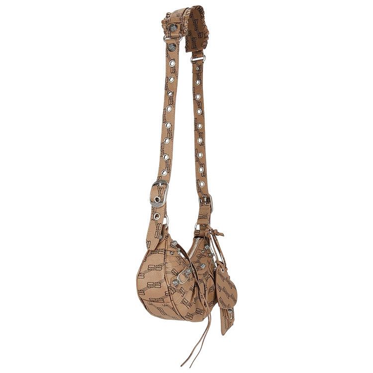 Balenciaga Monogram Le Cagole Shoulder Bag 'beige'