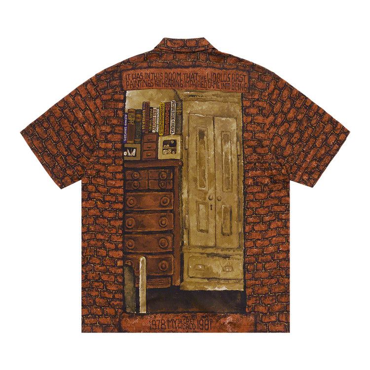 Supreme Martin Wong Secret World Rayon Shorts-Sleeve Shirt 