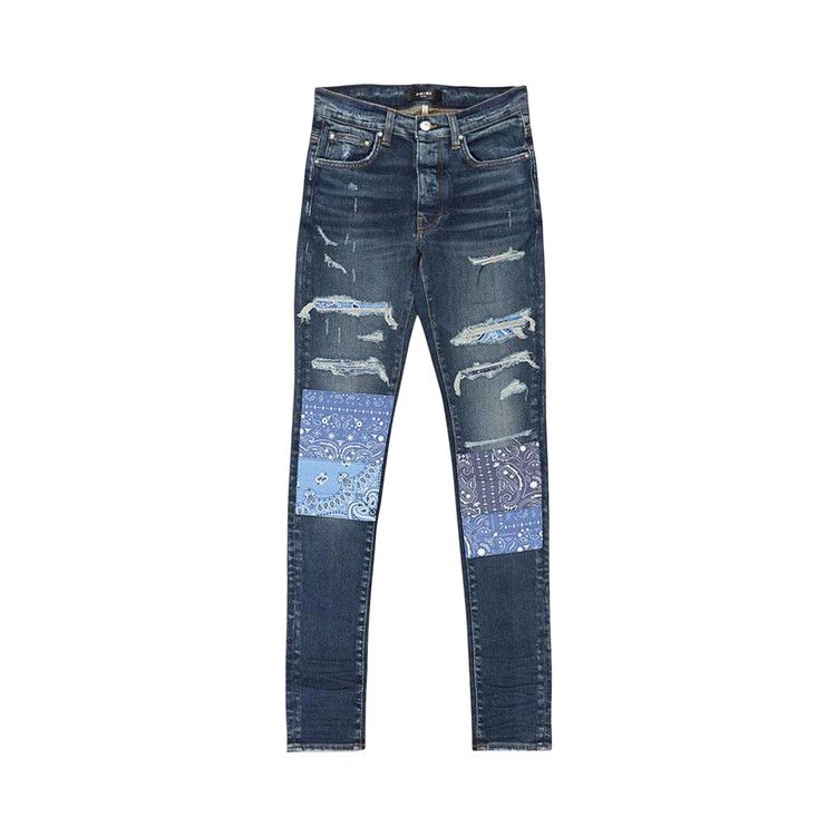Amiri Vintage Bandana Artpatch Jean 'deep Classic'