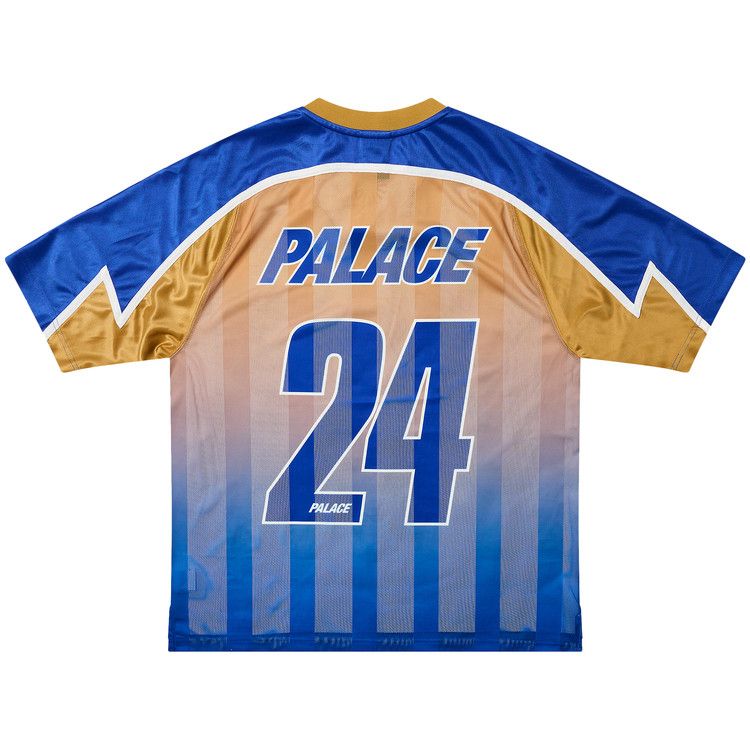 Palace Meshy Stripe Jersey Blue/Gold