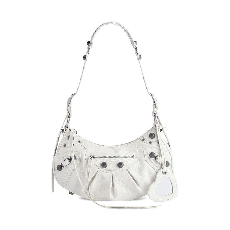 Balenciaga Le Cagole Small Shoulder Bag Optic White